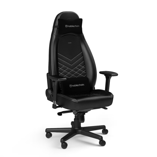 Noblechairs ICON Black/Platinum White Noblechairs ICON Black/Platinum White